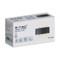 Lampa elewacyjna LED 7W - czarna - VT-848-B