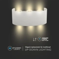 Lampa elewacyjna LED 7W - biała - VT-848-W