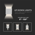 Lampa elewacyjna LED regulowana 5W - biała - VT-759-W