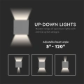Lampa elewacyjna LED regulowana 5W - szara - VT-759-G