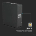 Lampa elewacyjna LED 4W - czarna - VT-704-B