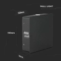 Lampa elewacyjna LED 4W - czarna - VT-704-B