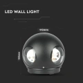 Lampa elewacyjna LED 4W - czarna - VT-834-B