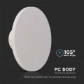 Lampa elewacyjna LED 12W - biała - VT-8612-W