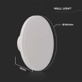 Lampa elewacyjna LED 12W - biała - VT-8612-W