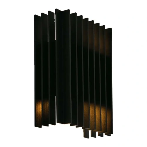 Lampa elewacyjna LED 12W - czarna - VT-1189