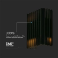 Lampa elewacyjna LED 12W - czarna - VT-1189