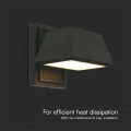 Lampa elewacyjna LED 15W - czarna - VT-1192