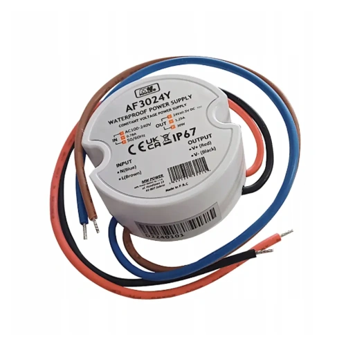 Zasilacz napięciowy hermetyczny do puszki IP67 24V 1.25A 30W - AF3024Y
