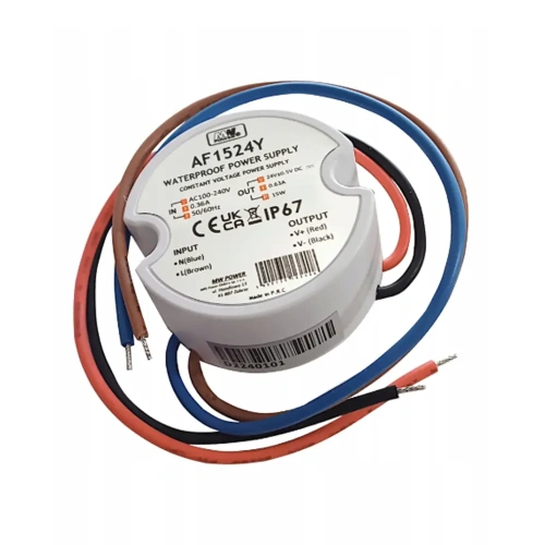 Zasilacz napięciowy hermetyczny do puszki IP67 24V 0.62A 15W - AF1524Y