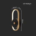 Lampa elewacyjna LED 15W - czarna - VT-1191