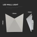 Lampa elewacyjna LED 5W - szara - VT-825-G