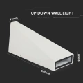 Lampa elewacyjna LED 4W - biała - VT-826-W