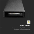 Lampa elewacyjna LED 4W - czarna - VT-826-B