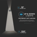 Lampa elewacyjna LED 4W - szara - VT-826-G