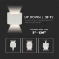 Lampa elewacyjna LED regulowana 5W - biała - VT-756-W