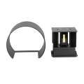 Lampa elewacyjna LED regulowana 5W - czarna - VT-756-B