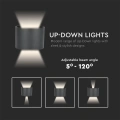 Lampa elewacyjna LED regulowana 5W - czarna - VT-756-B