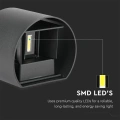 Lampa elewacyjna LED regulowana 5W - czarna - VT-756-B
