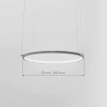 Profil aluminiowy LED PDS-4-PLUS czarny anodowany z kloszem - proponowany promień gięcia