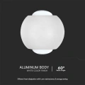Lampa elewacyjna LED 2W - biała - VT-2502-W