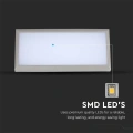 Lampa elewacyjna LED 12W - szara - VT-8054