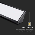 Lampa elewacyjna LED 20W - czarna - VT-8055-B