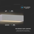 Lampa elewacyjna LED 9W - szara - VT-8056