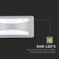 Lampa elewacyjna LED 12W - szara - VT-8058