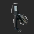 Solarna lampa uliczna LED - hybrydowa - 50W 4000lm - VT-ST201
