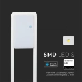 Lampa ogrodowa stojąca LED 10W - biała - VT-33-W