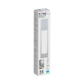 Lampa ogrodowa stojąca LED 10W - biała - VT-33-W