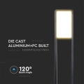 Lampa ogrodowa stojąca LED 10W - czarna- VT-33-B