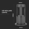 Lampa ogrodowa stojąca LED 10W - czarna - VT-830-B