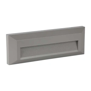 Oprawa schodowa LED - 3W 230V IP65 -  szara - VT-1162-G