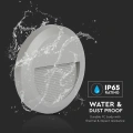 Oprawa schodowa LED - 2W 230V IP65 - szara - VT-1142-G