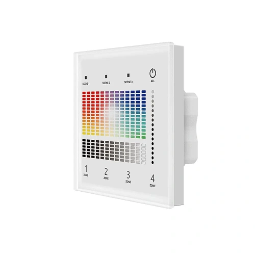 Panel LED naścienny - RGB+W - 4 strefy - DALI Bus/24V - TD4-4S(W)