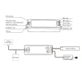 Sterownik LED DALI - Mono - 12-48V DC 8A - DA1-S - Schemat instalacji