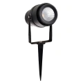 Lampa ogrodowa dogruntowa LED 12W - czarna - VT-857-B