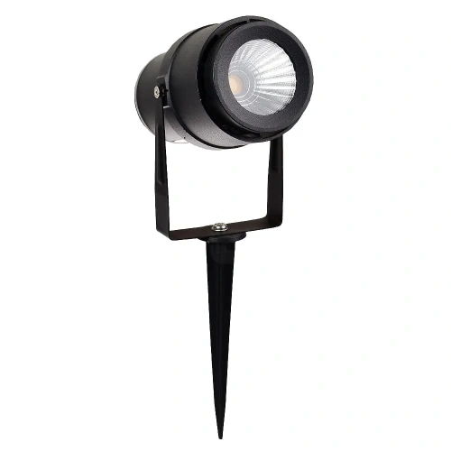 Lampa ogrodowa dogruntowa LED 12W - czarna - VT-857-B