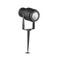 Lampa ogrodowa dogruntowa LED 12W - czarna - VT-857-B