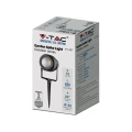 Lampa ogrodowa dogruntowa LED 12W - szara- VT-857-G