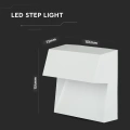 Oprawa schodowa LED - 3W 230V IP65 - biała - VT-1172-W