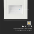 Oprawa schodowa LED - 5W 230V IP65 - biała - VT-1129