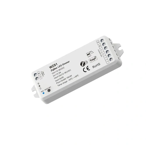 Ściemniacz LED (ZigBee 3.0) - Mono - 12-36V DC 10A - Tuya - WZS1