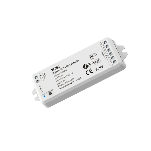 Ściemniacz LED (ZigBee 3.0) - CCT - 12-36V DC 10A - Tuya - WZS2