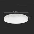 Plafon LED 18W 1830lm IP44 - VT-8618W-RD