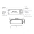 Sterownik LED (ZigBee 3.0) - RGB+CCT - 12-36V DC 15A - Tuya - WZS5 - Rysunek techniczny