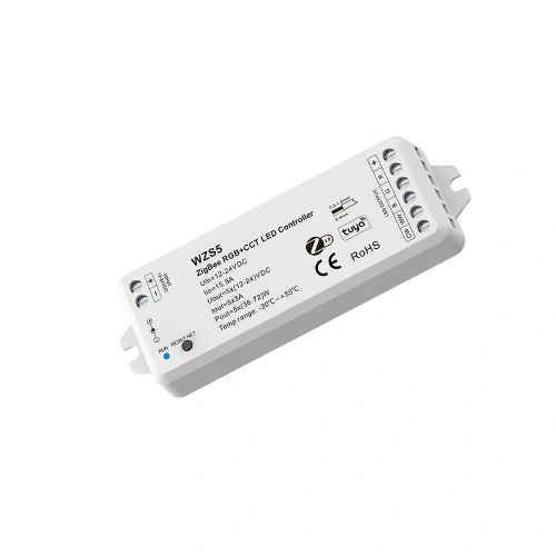 Sterownik LED (ZigBee 3.0) - RGB+CCT - 12-36V DC 15A - Tuya - WZS5
