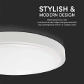 Plafon LED 24W 2500lm IP44 - VT-8624W-RD